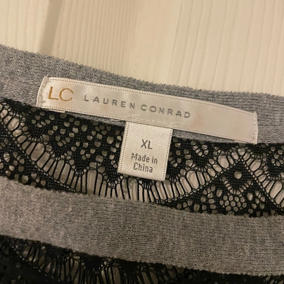 Pretty Lauren Conrad sweater with lace detail, XL - Picture 3 of 5